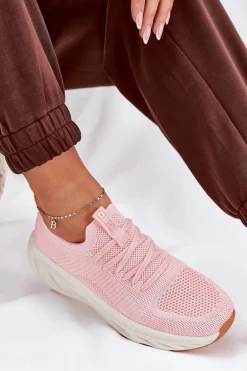 Wygodne Buty Sportowe Damskie Big Star RR274A131 HI-POLY SYSTEM Różowe