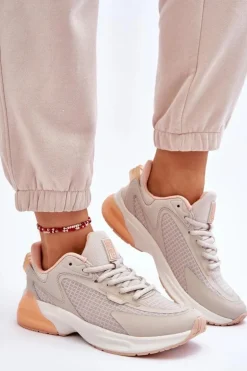 Wygodne Buty Sportowe Memory Foam System Big Star LL274336 Beżowe