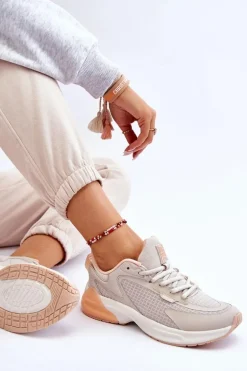 Wygodne Buty Sportowe Memory Foam System Big Star LL274336 Beżowe