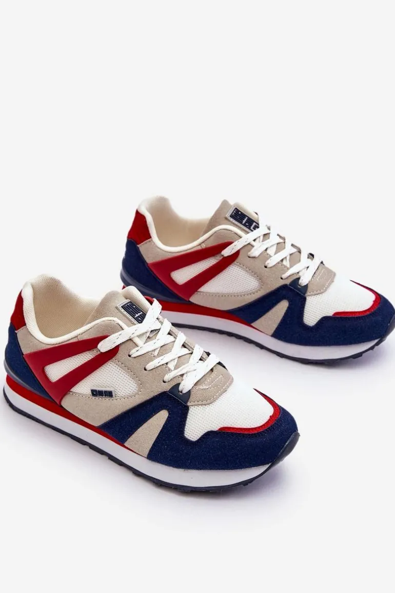 Wygodne Damskie Sneakersy Memory Foam Big Star LL274950 Czerwone