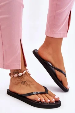 Wygodne Klapki Japonki Big Star LL274800 Czarne