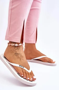 Wygodne Klapki Japonki Big Star LL274795 Białe