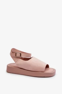 Wygodne Sandały Damskie Na Platformie Różowe Rubie