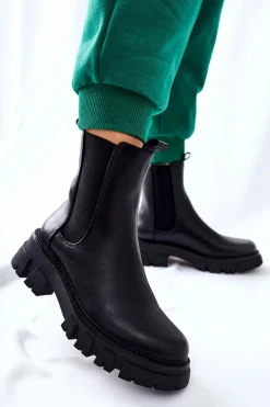 Wysokie Botki Sztyblety Czarne Hallam