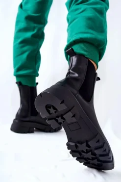 Wysokie Botki Sztyblety Czarne Hallam