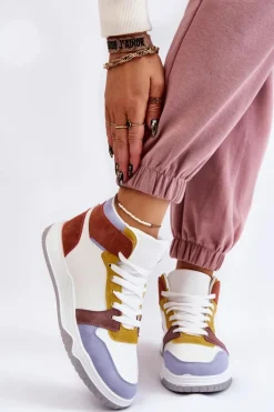 Wysokie Damskie Buty Sportowe Trampki Multikolor Rumour