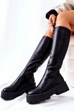 Wysokie Kozaki Hemera Czarne