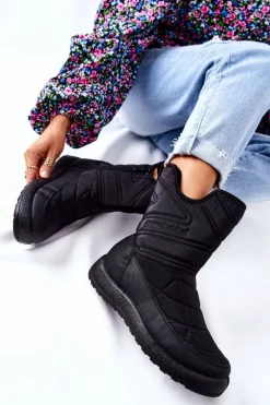 Wysokie Ocieplane Śniegowce Czarne Winessa