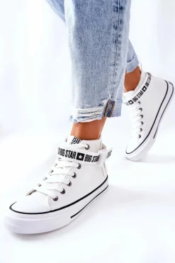 Wysokie Ocieplane Trampki Big Star GG274027 Białe