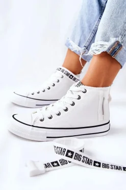 Wysokie Ocieplane Trampki Big Star GG274027 Białe