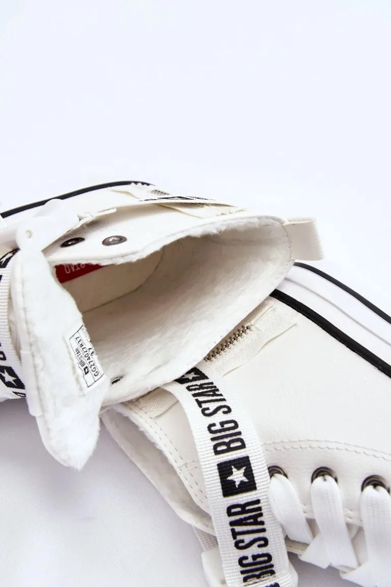 Wysokie Ocieplane Trampki Big Star GG274027 Białe