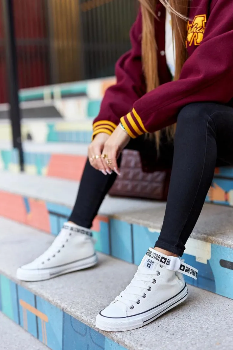 Wysokie Ocieplane Trampki Big Star GG274027 Białe