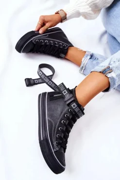 Wysokie Ocieplane Trampki Big Star GG274026 Czarne