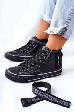 Wysokie Ocieplane Trampki Big Star GG274026 Czarne