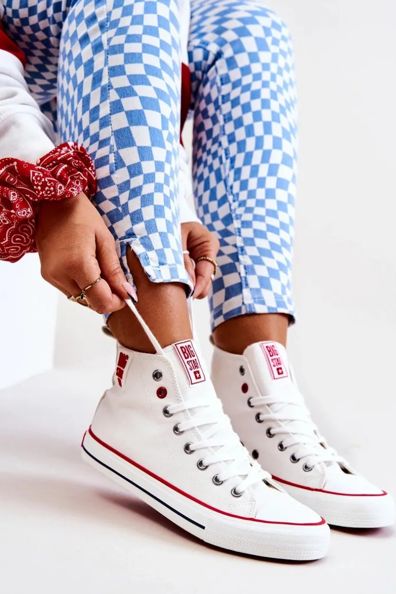 Wysokie Trampki Big Star JJ274127 Białe