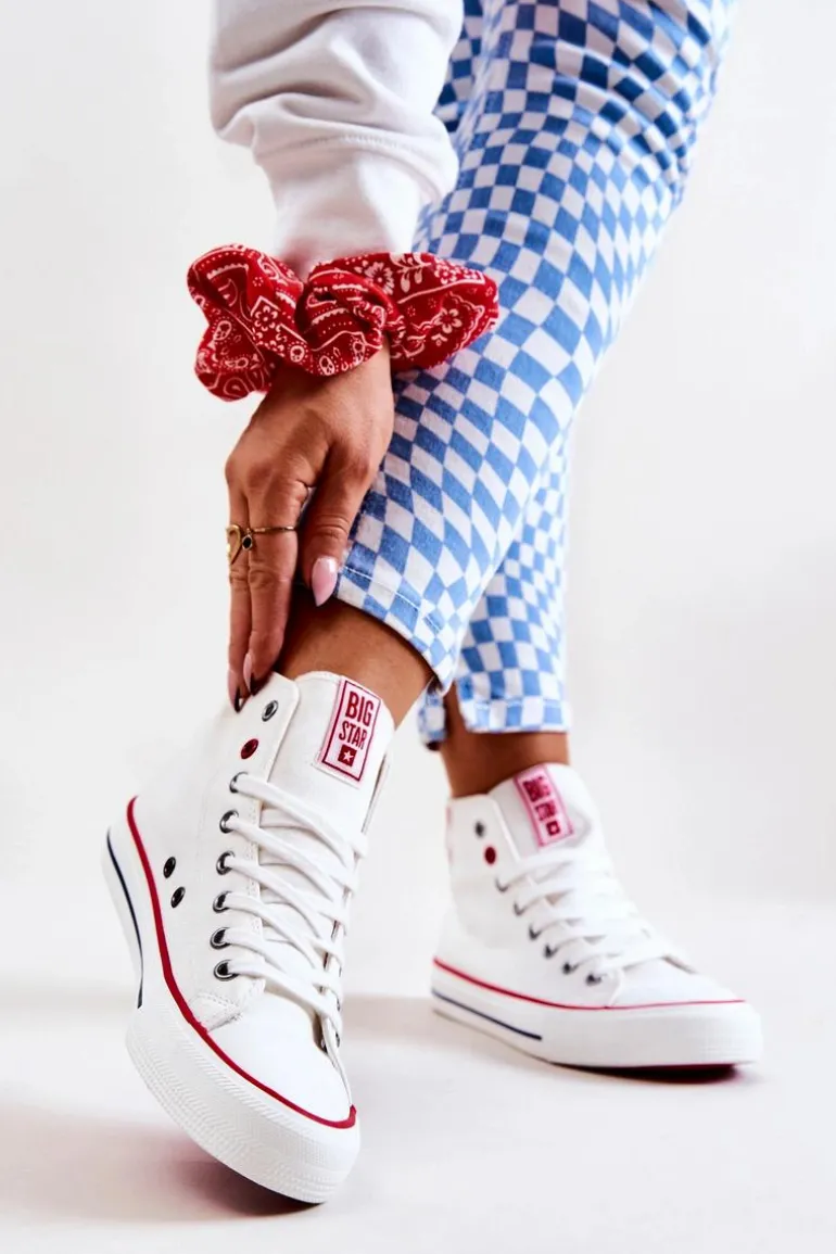 Wysokie Trampki Big Star JJ274127 Białe