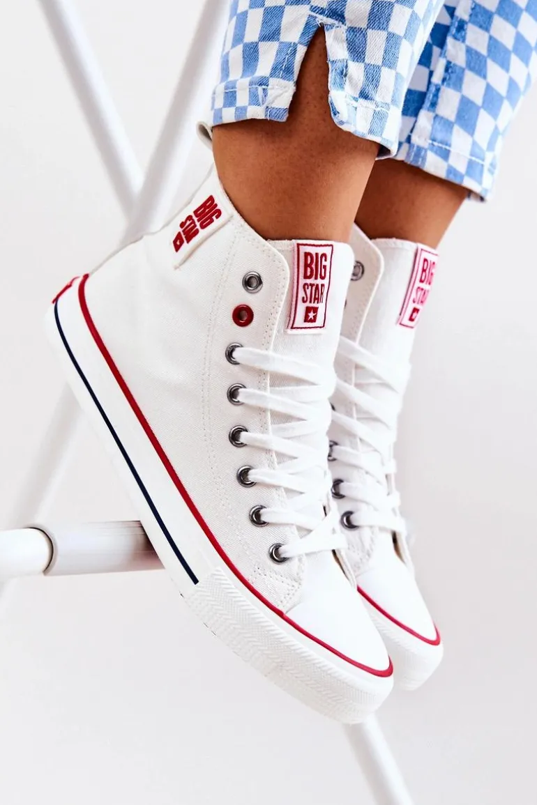 Wysokie Trampki Big Star JJ274127 Białe