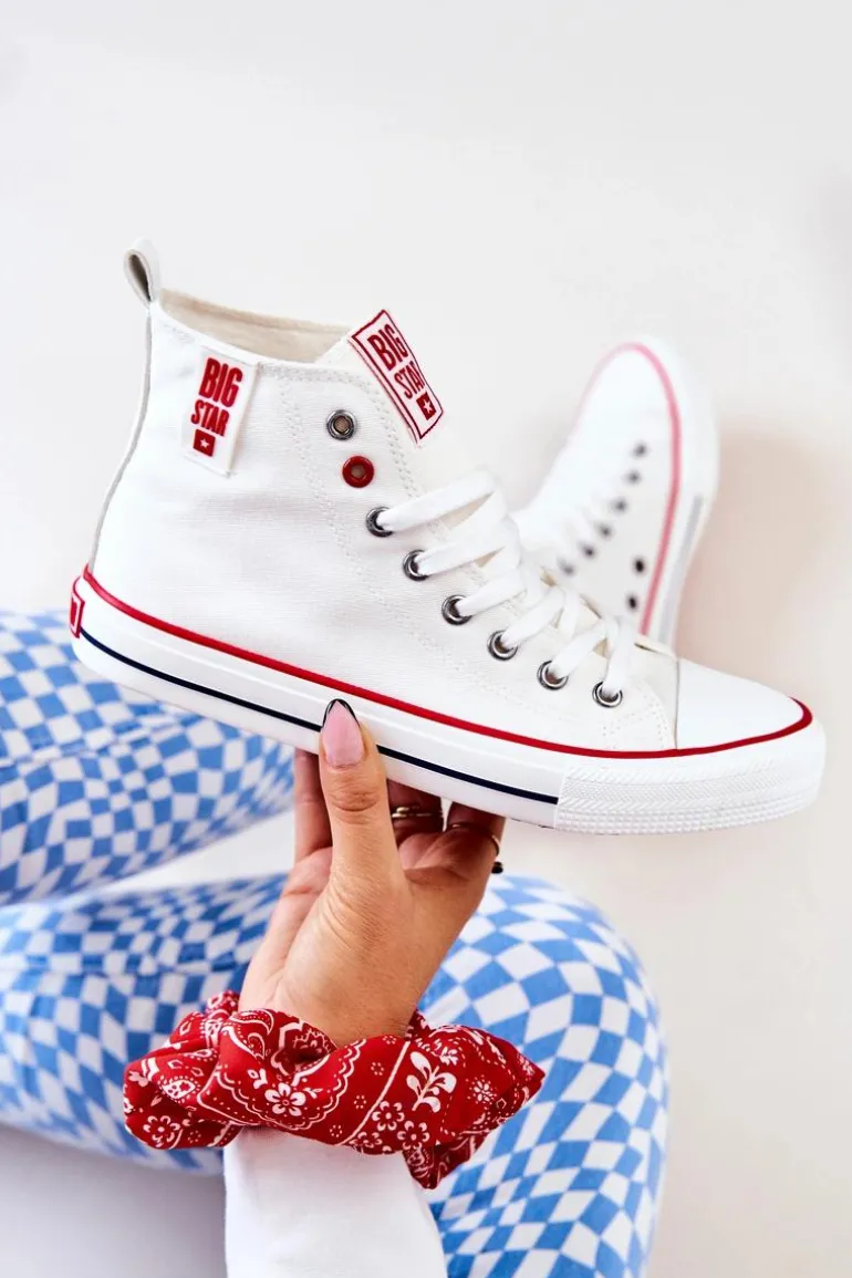 Wysokie Trampki Big Star JJ274127 Białe