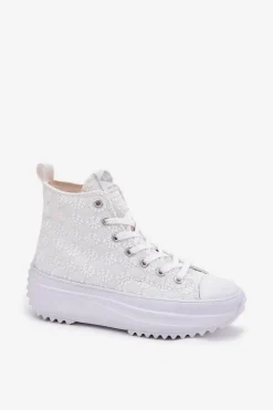 Wysokie Trampki Damskie Lee Cooper LCW-25-31-3461L Białe