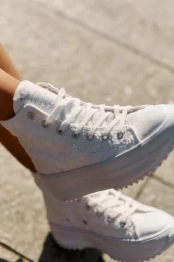 Wysokie Trampki Damskie Lee Cooper LCW-25-31-3461L Białe