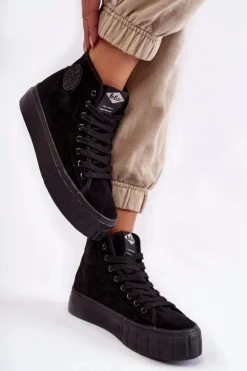 Wysokie Trampki Lee Cooper LCJ-22-31-1432L Czarne
