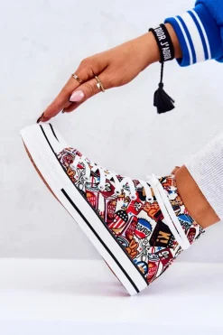 Wysokie Trampki Logowane Multikolor Nollie