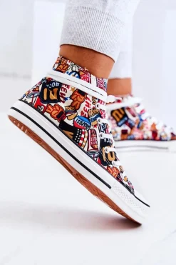 Wysokie Trampki Logowane Multikolor Nollie