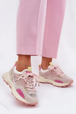 Zamszowe Buty Sportowe Sneakersy Damskie Vinceza 66725 Multikolor