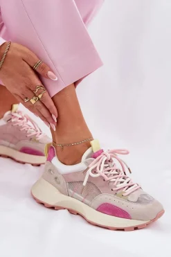 Zamszowe Buty Sportowe Sneakersy Damskie Vinceza 66725 Multikolor