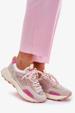 Zamszowe Buty Sportowe Sneakersy Damskie Vinceza 66725 Multikolor