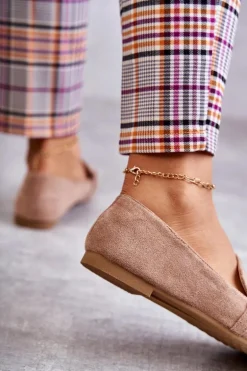 Zamszowe Klasyczne Mokasyny Ciemnobeżowe Roddie