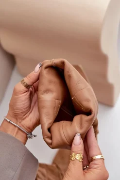 Zamszowe Kozaki Na Niskim Obcasie Z Cholewką Przed Kolano Zazoo 3444/O Camel