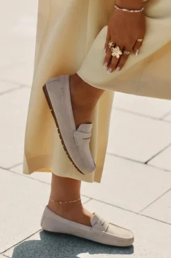 Zamszowe Mokasyny Damskie Big Star RR274947 Beżowe