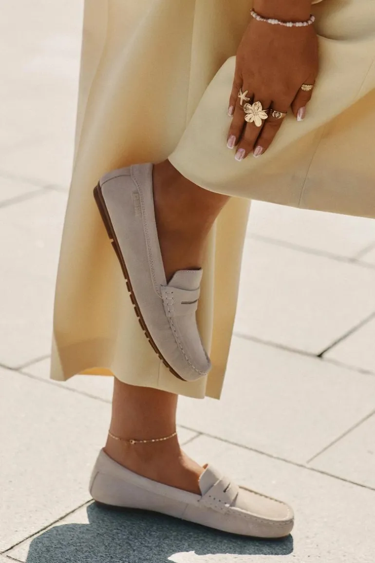 Zamszowe Mokasyny Damskie Big Star RR274947 Beżowe