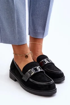 Zamszowe Mokasyny Damskie S.Barski HY350A