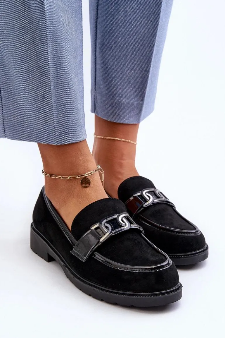 Zamszowe Mokasyny Damskie S.Barski HY350A