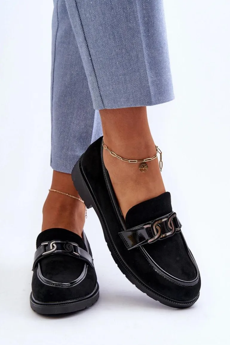 Zamszowe Mokasyny Damskie S.Barski HY350A