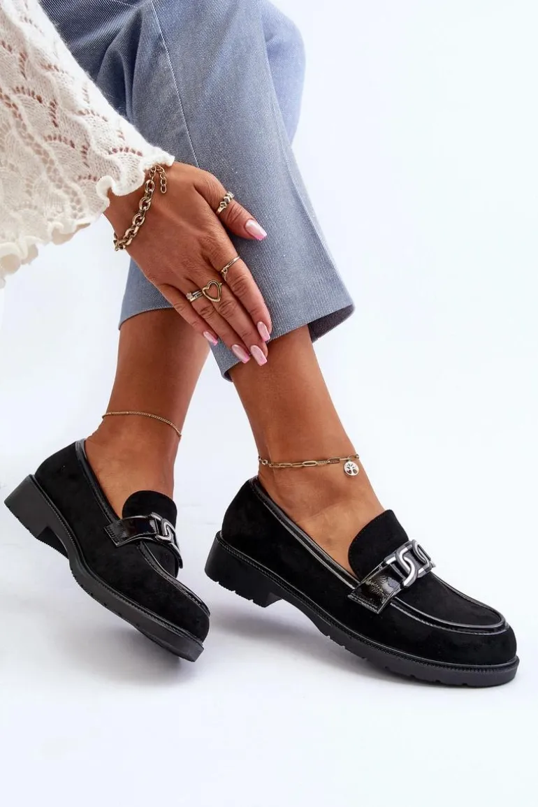 Zamszowe Mokasyny Damskie S.Barski HY350A