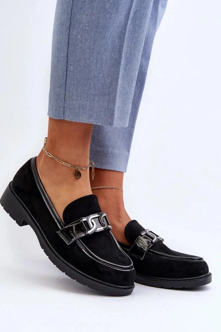 Zamszowe Mokasyny Damskie S.Barski HY350A