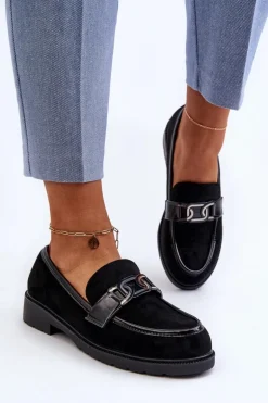 Zamszowe Mokasyny Damskie S.Barski HY350A