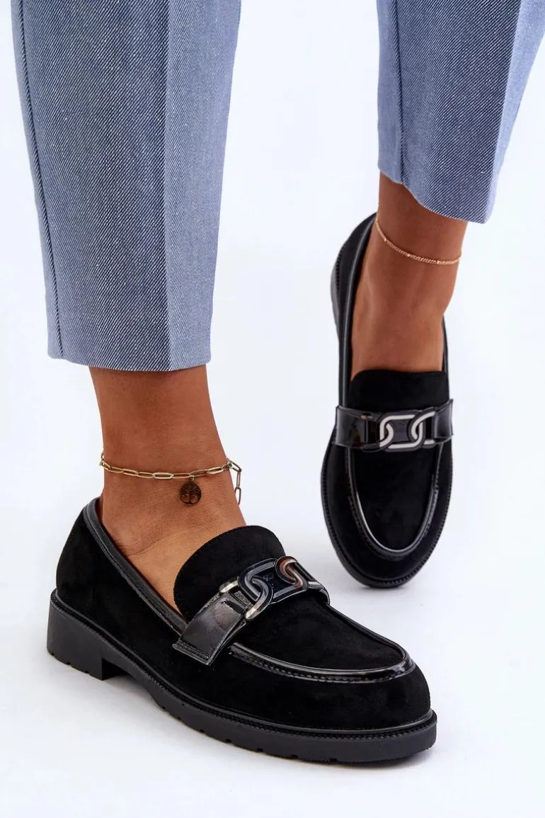 Zamszowe Mokasyny Damskie S.Barski HY350A