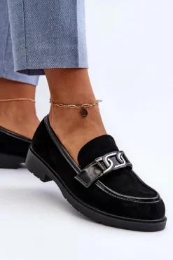 Zamszowe Mokasyny Damskie S.Barski HY350A