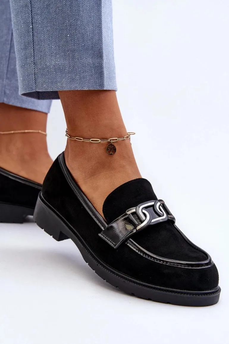 Zamszowe Mokasyny Damskie S.Barski HY350A