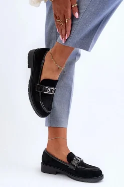 Zamszowe Mokasyny Damskie S.Barski HY350A