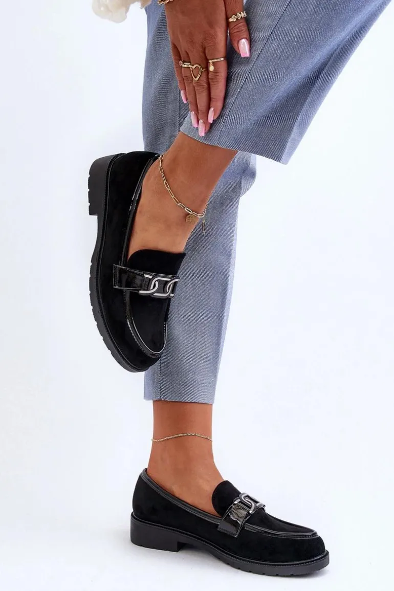 Zamszowe Mokasyny Damskie S.Barski HY350A