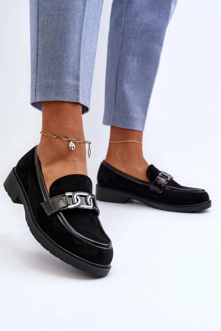 Zamszowe Mokasyny Damskie S.Barski HY350A