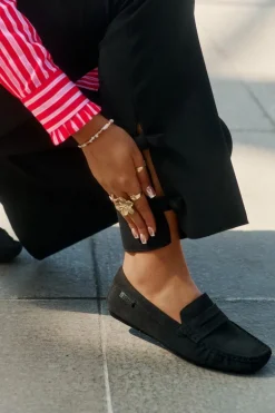 Zamszowe Mokasyny Damskie Big Star RR274948 Czarne