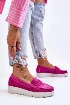 Zamszowe Mokasyny Na Platformie Fuksja Lemar Milana