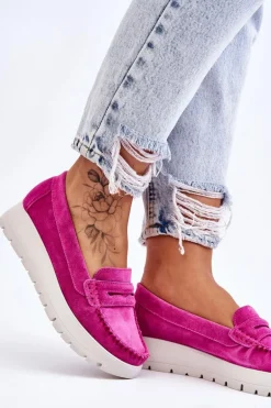 Zamszowe Mokasyny Na Platformie Fuksja Lemar Milana