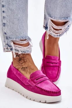 Zamszowe Mokasyny Na Platformie Fuksja Lemar Milana